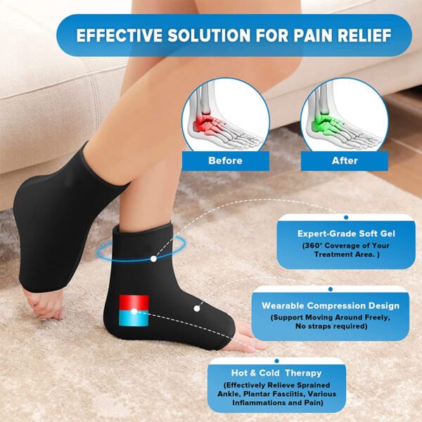 Ankle Foot Ice Pack Wrap - Image 7
