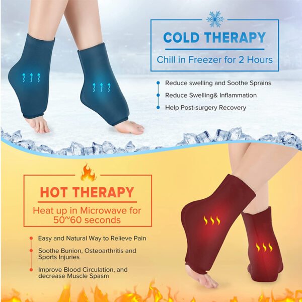 Ankle Foot Ice Pack Wrap - Image 8