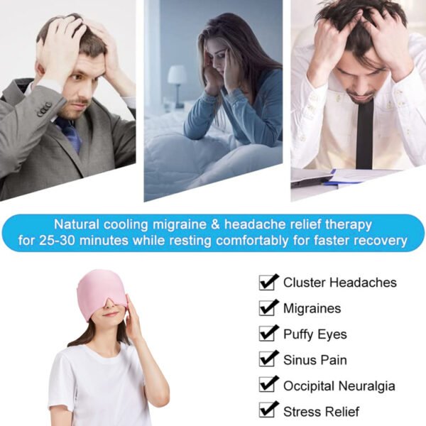 Headache and Migraine Relief Cap with Top - Image 3