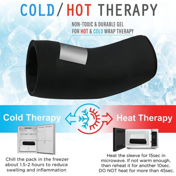 Knee Ice Pack Wrap Compression Sleeve - Image 5