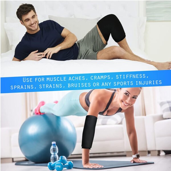 Knee Ice Pack Wrap Compression Sleeve - Image 9
