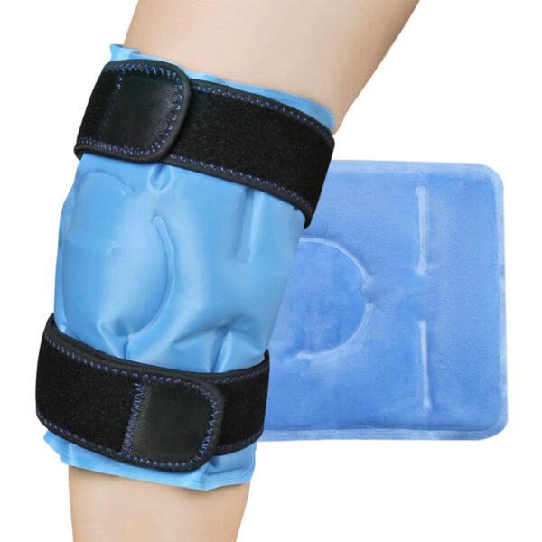 knee ice pack wrap with strap