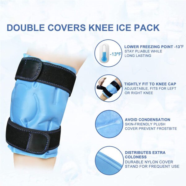 Knee Hot Cold Pack with Strap - Image 2