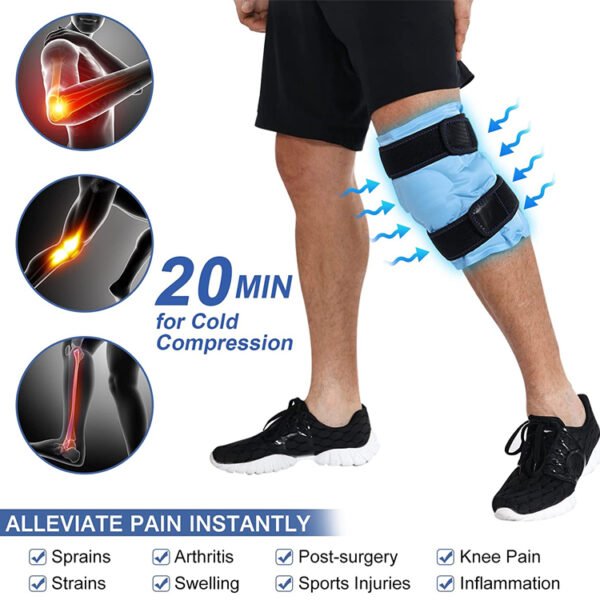 Knee Hot Cold Pack with Strap - Image 3