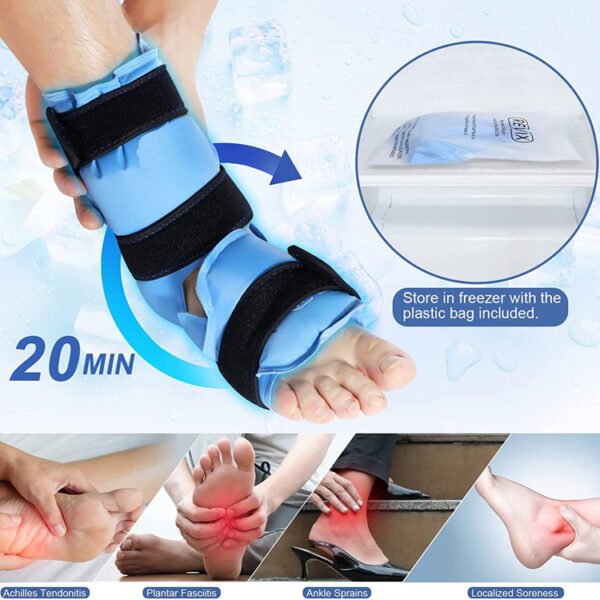 Foot Hot Cold Pack Wrap with Strap - Image 2