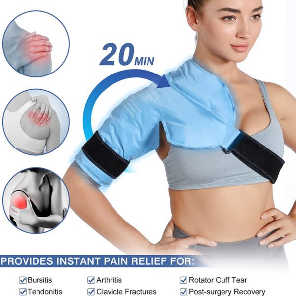 Shoulder Hot Cold Pack Wrap with Strap - Image 2
