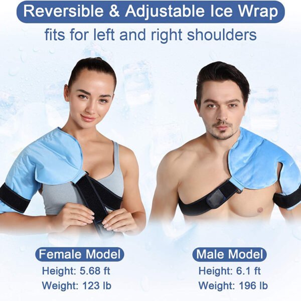 Shoulder Hot Cold Pack Wrap with Strap - Image 4
