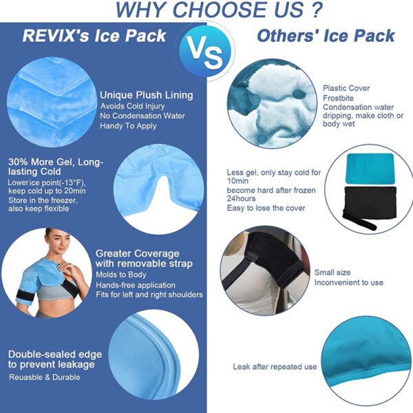 Shoulder Hot Cold Pack Wrap with Strap - Image 3