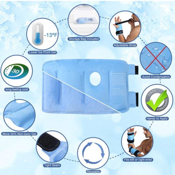 Hand Hot Cold Pack Wrap with Strap - Image 7
