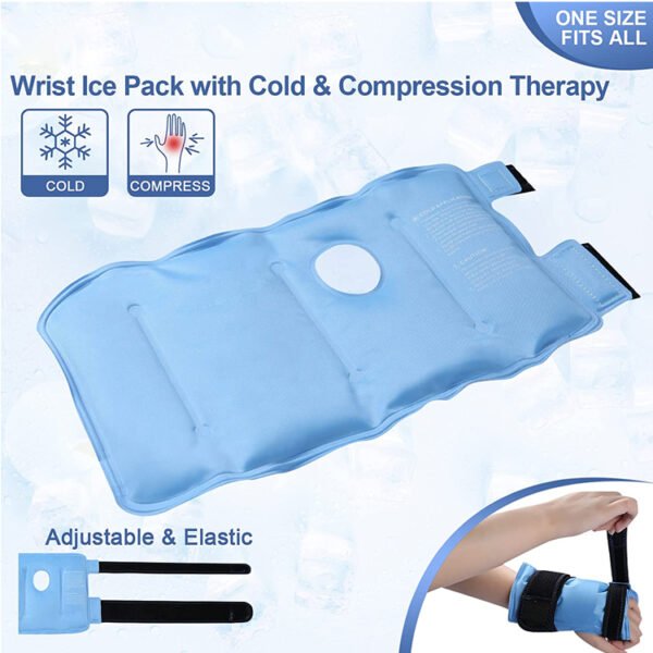 Hand Hot Cold Pack Wrap with Strap - Image 6