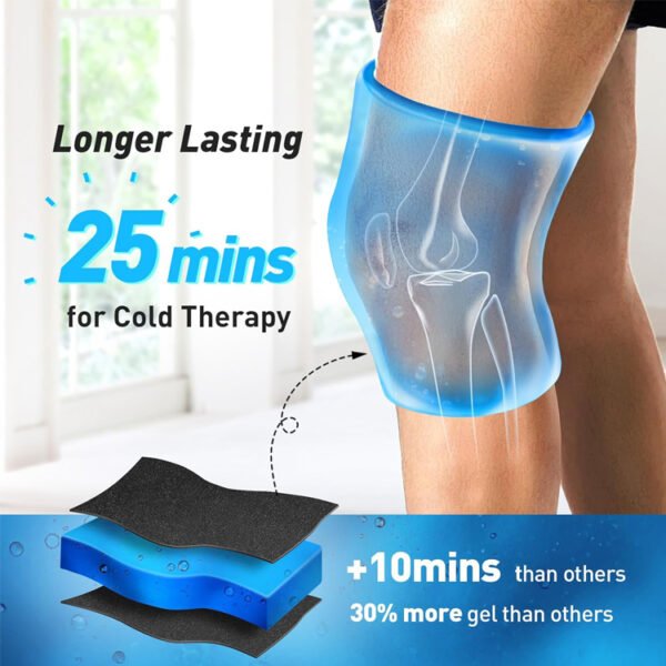 Adjustable Gel Ice Pack Wrap for Knee - Image 2