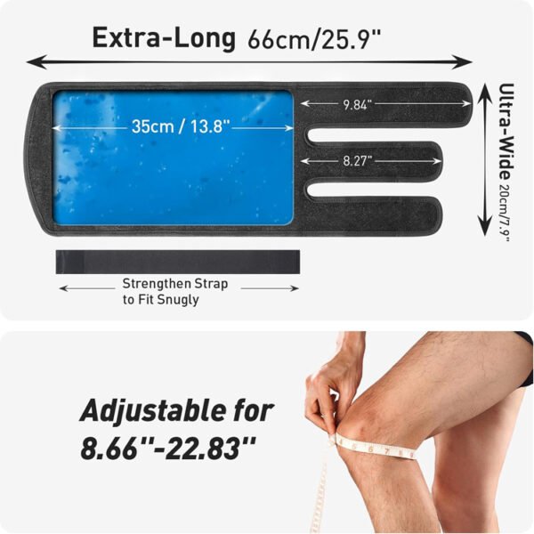 Adjustable Gel Ice Pack Wrap for Knee - Image 4