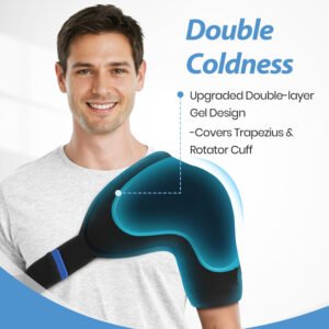double layers gel shoulder ice pack wrap