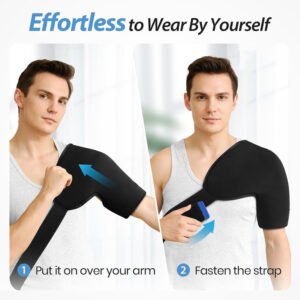 double layers gel shoulder ice pack wrap