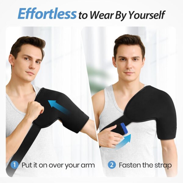 double layers gel shoulder ice pack wrap