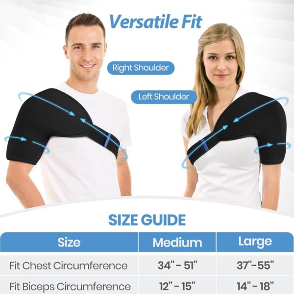 double layers gel shoulder ice pack wrap