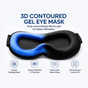 3D Cooling Gel Weighted Eye Mask